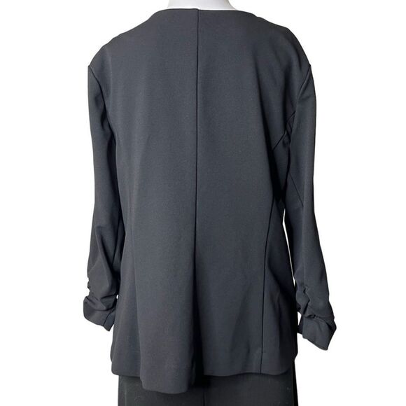 Worthington Open Front Work Blazer Black Size Medium - Picture 2 of 5